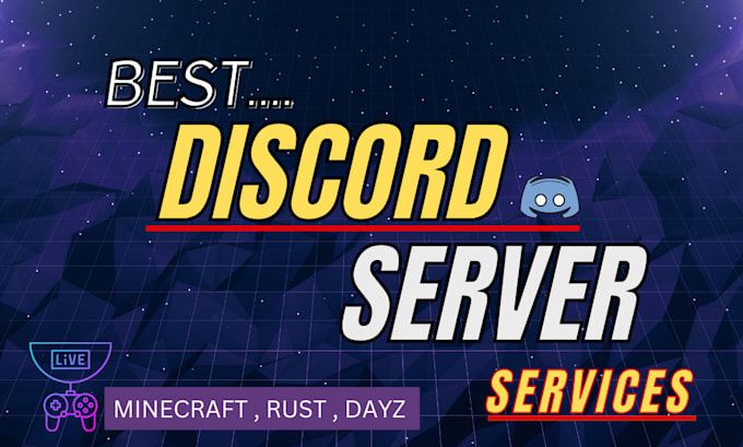 Gig Preview - Setup discord server for rust , minecraft or create dayz discord server