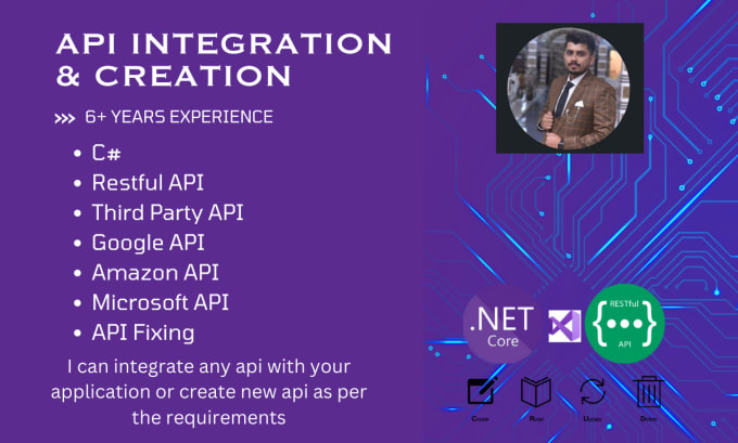 Gig Preview - Do restful api in c sharp dot net development