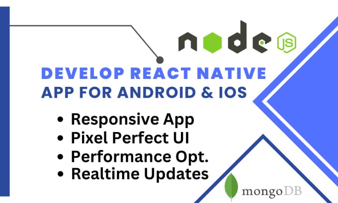 Gig Preview - Develop react native mobile app for android and ios