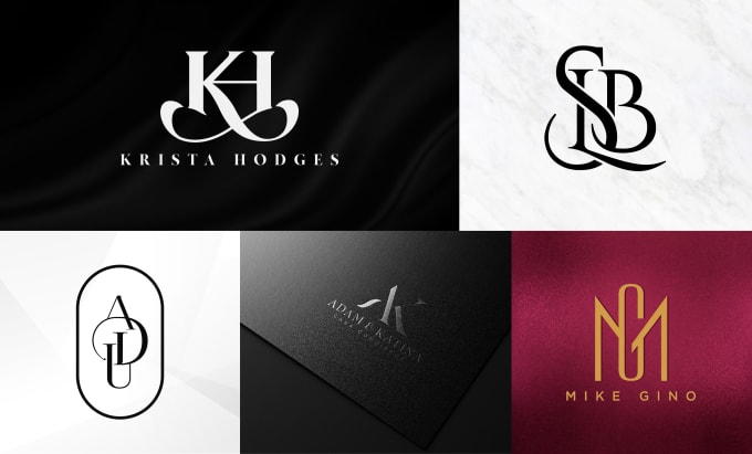 Gig Preview - Do minimalist luxury monogram logo design