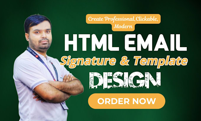 Gig Preview - Create clickable HTML email signature and template design