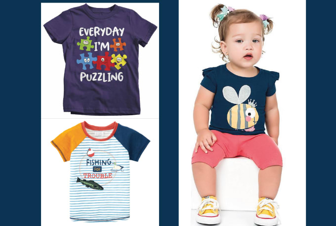 Gig Preview - Designing adorable t shirts for your little ones