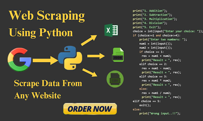 Gig Preview - Do python data scraping and data mining of any website