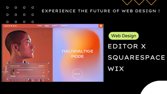 Gig Preview - Design a modern editorx or squarespace website