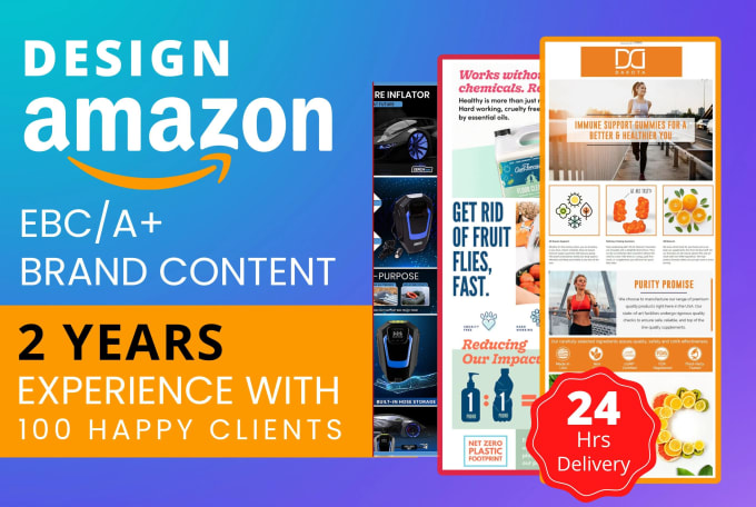 Gig Preview - Design amazon ebc, enhanced brand content, amazon a plus content