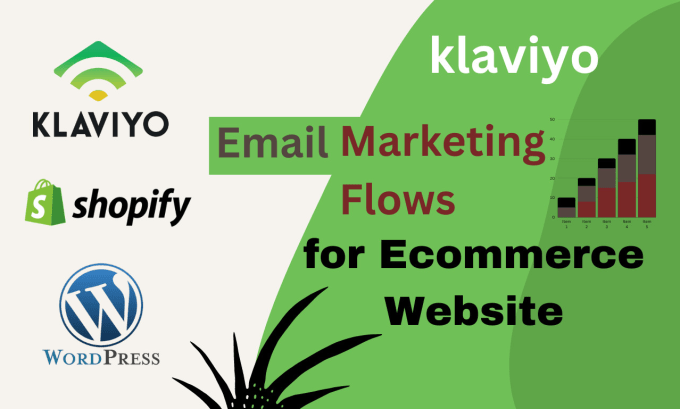 Gig Preview - Set up klaviyo email marketing flows for shopify woocommerce