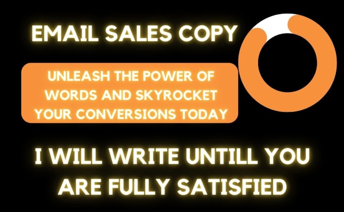 Gig Preview - Be your copywriter for your sales email copy