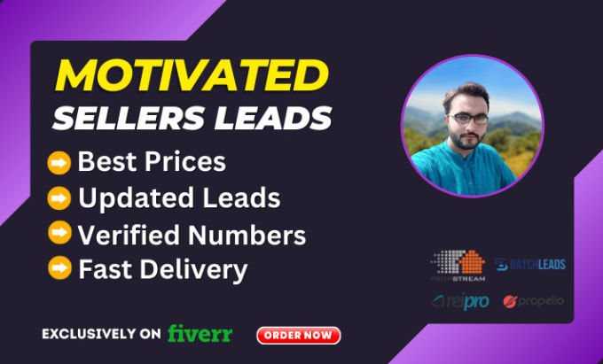 Gig Preview - Provide you motivated sellers leads with skiptrace