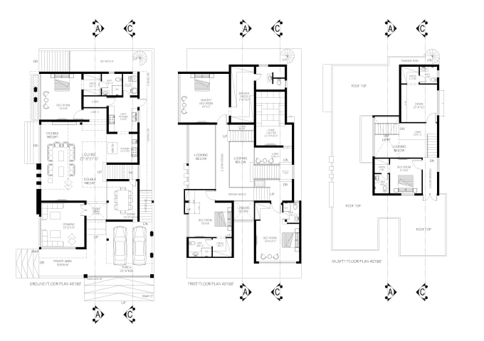 Gig Preview - Draw autocad 2d floor plan, architectural plan elevation and section