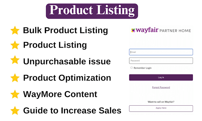 Gig Preview - Wayfair product listing seo, product optimization, add waymore content