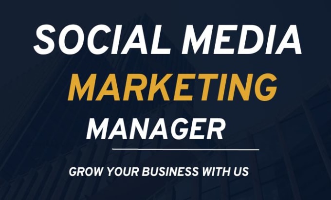 Gig Preview - Be your social media marketing, manager