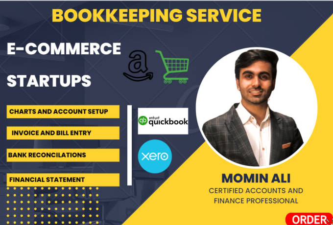 Gig Preview - Do bookkeeping for ecommerce and startup business