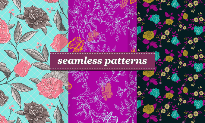 Gig Preview - Stylish unique seamless pattern design for textile