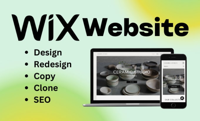 Gig Preview - Create wix website design, wix business website, redesign wix website, wix store