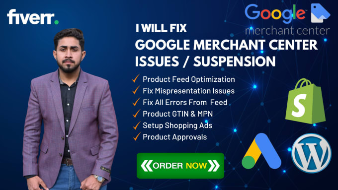 Gig Preview - Fix google merchant center issues and feed errors