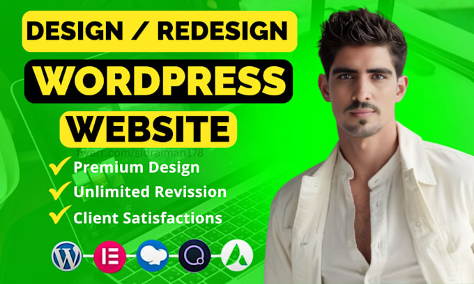 Gig Preview - Build wordpress website development, business website, redesign website or blog