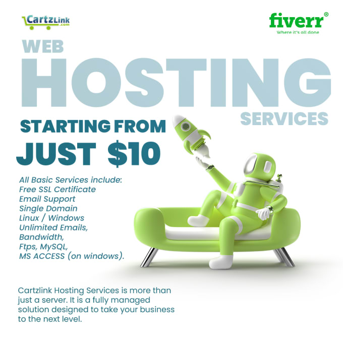 Gig Preview - Provide you domain web hosting services