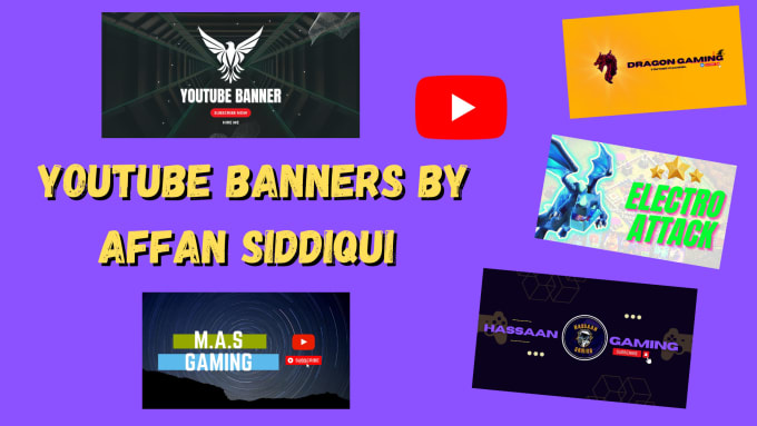 Gig Preview - Design youtube banner thumbnails grab audience attentions