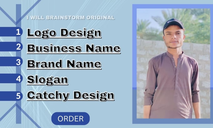 Gig Preview - Create catchy brand name, business name, company, slogan and logo design