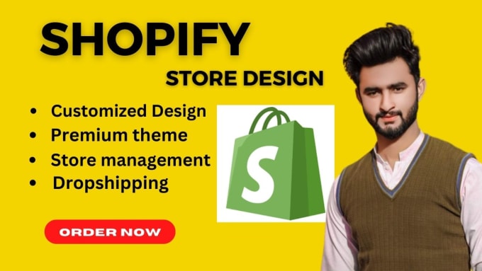 Gig Preview - Do shopify website designer, store setup, store manager and custom theme