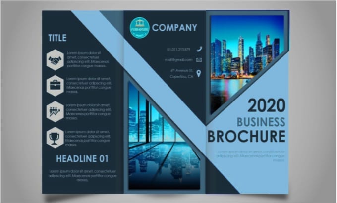 Gig Preview - Design business brochure, travelling, company profile, marketing bifold trifold