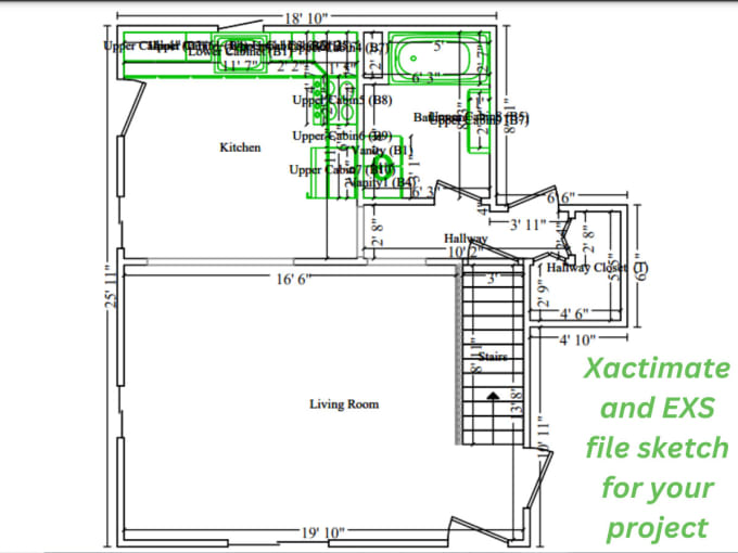 Gig Preview - Write xactimate and exs file sketch for your project