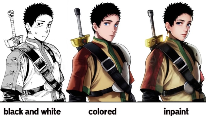 Bestseller - color and repaint manga and comic pages using ai