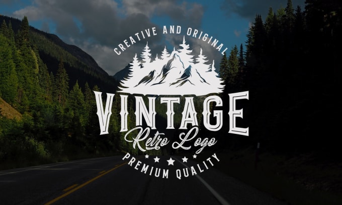 Gig Preview - Create a modern vintage or retro logo for business or personal in 24hrs