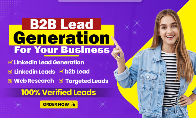 Gig Preview - Do highly targeted b2b lead generation for your business