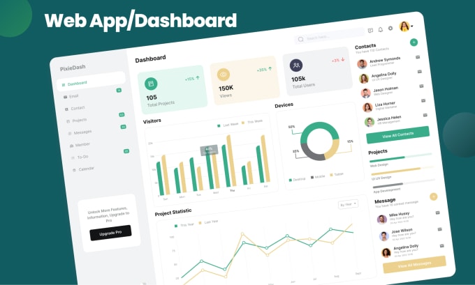 Gig Preview - Do UI UX for saas web app and dashboard design