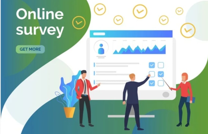 Gig Preview - Conduct your online survey with up to 100 real correspondents