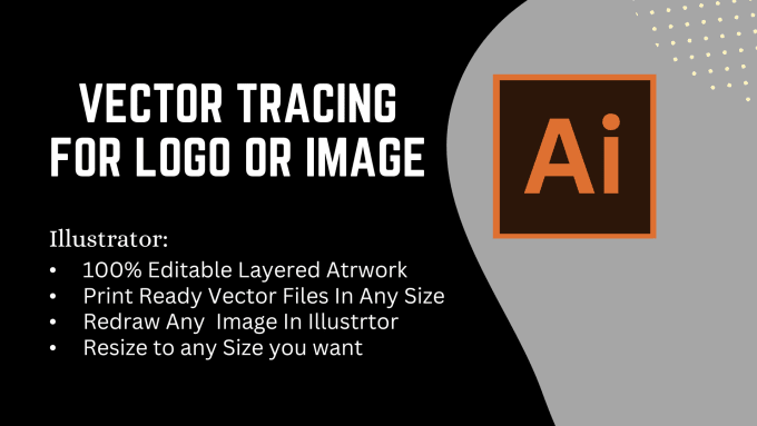 Gig Preview - Do vector tracing in illustrator