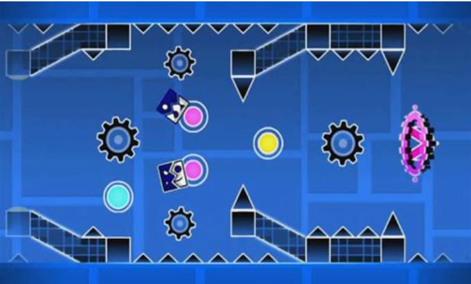 Gig Preview - Create a unique old style geometry dash layout