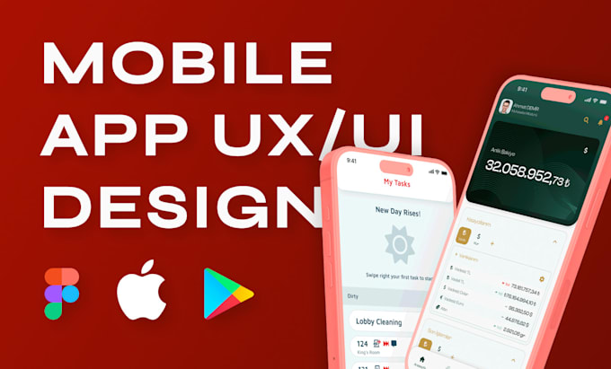 Gig Preview - Ux UI design your mobile app in figma for IOS and android