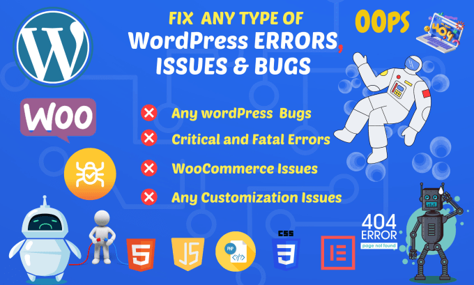 Bestseller - fix and debug wordpress errors, issues, bugs, and customization