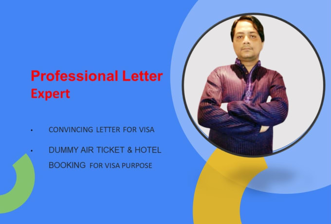 Gig Preview - Write a superior cover letter for visa purpose