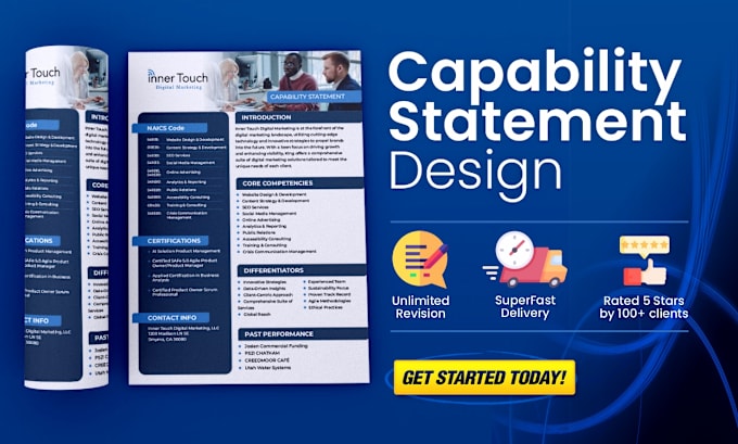 Gig Preview - Design your federal government capability statement in 12hrs