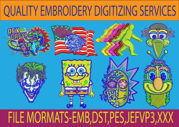 Gig Preview - Do embroidery digitizing design logo few hours