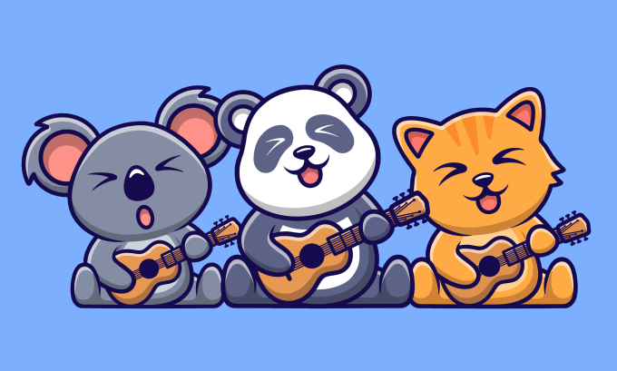 Gig Preview - Create vector cute animal sticker for you