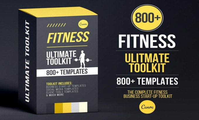 Gig Preview - Provide health and fitness canva template ultimate toolkit