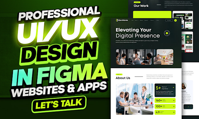 Gig Preview - Design figma website, website design figma, figma landing page, uiux design