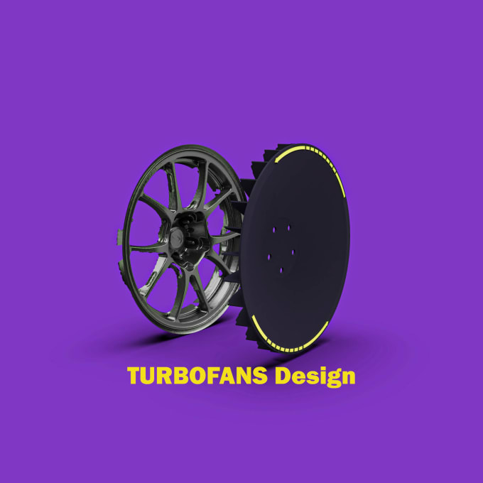 Gig Preview - Design turbofans for wheels rims 3d printed plastic aerodisc