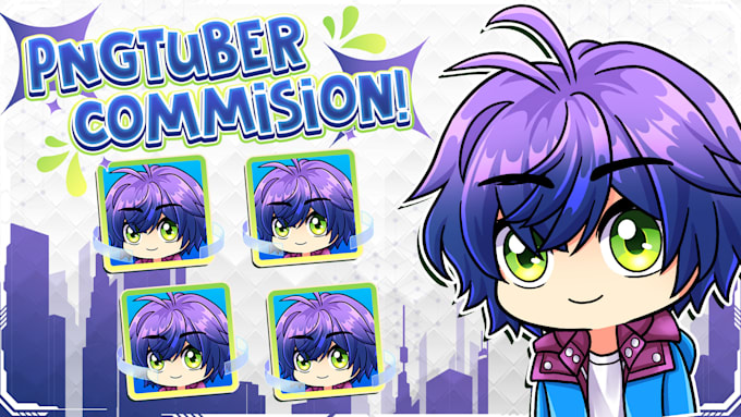 Gig Preview - Draw custom pngtuber avatar for your stream in chibi style