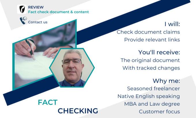 Gig Preview - Fact check and proofread your document