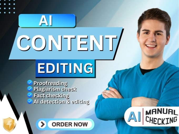 Gig Preview - Do ai content editing and proofread your chatgpt content