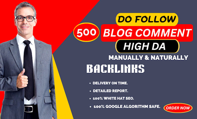 Bestseller - do 500 blog comment high quality dofollow seo backlinks