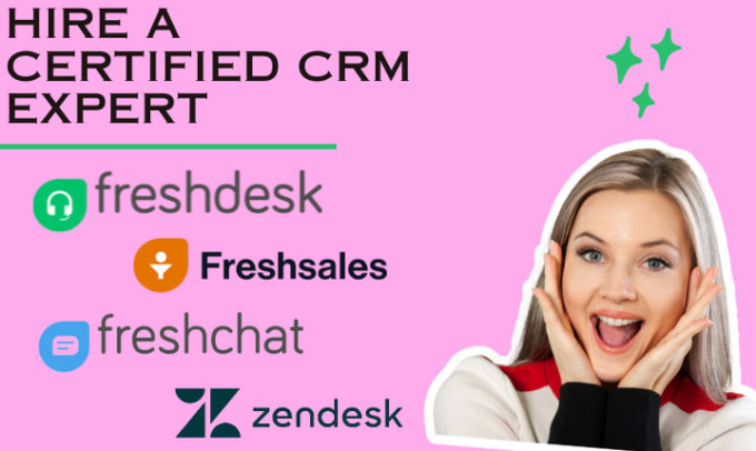 Gig Preview - Setup freshwork, freshsales, freshdesk, freshchat, zendesk