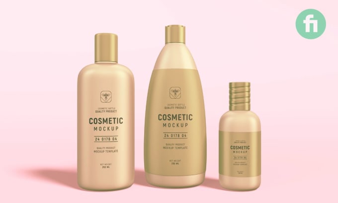 Gig Preview - Make realistic cosmetic 3d product mockup in canva pro