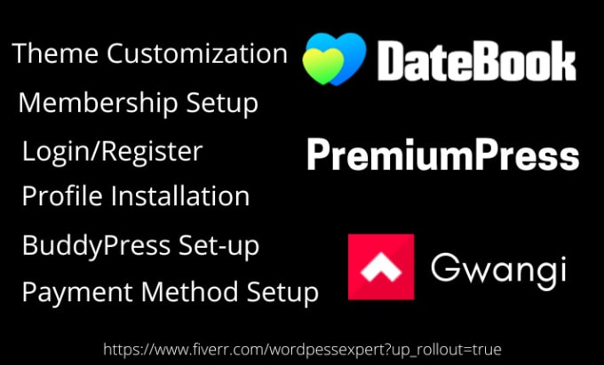 Gig Preview - Create dating website using premiumpress, gwangi, datebook and seeko theme