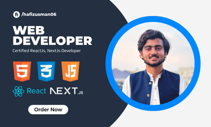 Gig Preview - Be your front end developer in reactjs, javascript, nextjs